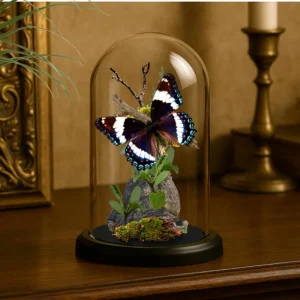 REAL White Admiral Butterfly Diorama – 6x4 Dome Display (Limenitis arthemis)